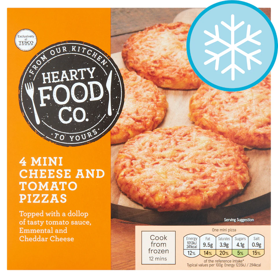 Hearty Food Thin Cheese and Tomato Pizza 314G