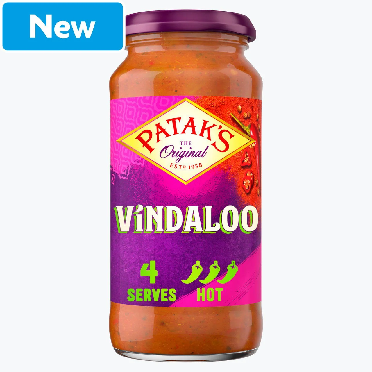 Patak's Vindaloo Indian Cooking Curry Sauce 450g