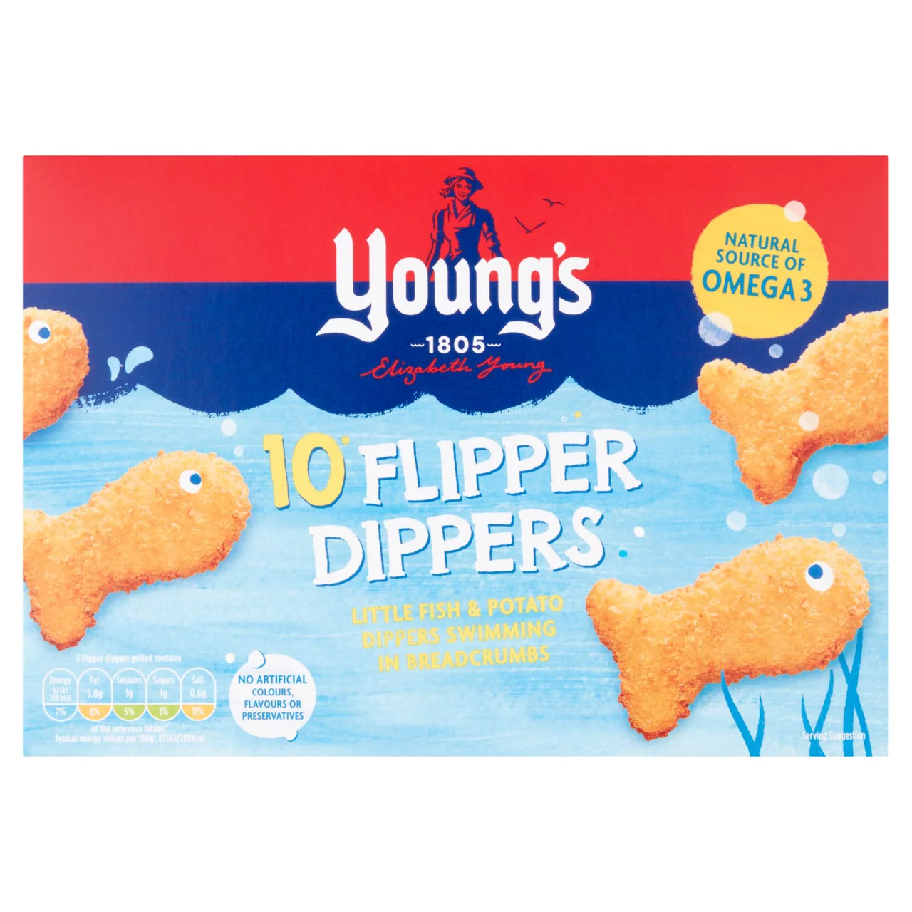 Youngs 10 Flipper Dippers Frozen